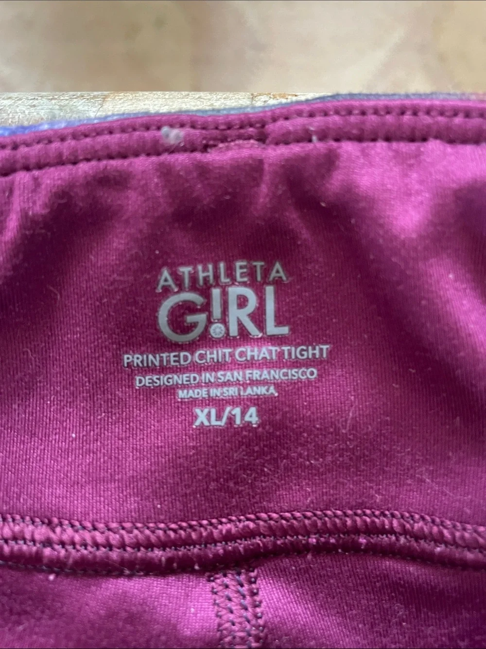 Athleta Kids Printed Chit Chat Leggings set of 2